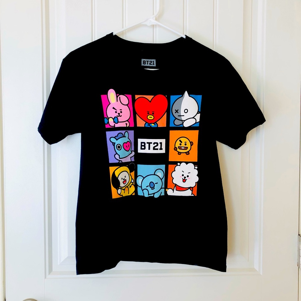 BT21 black shirt BTS kpop XS